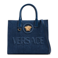 Versace Women's 'La Medusa Denim' Tote Bag