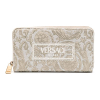 Versace Women's 'Embroidered-Logo' Wallet