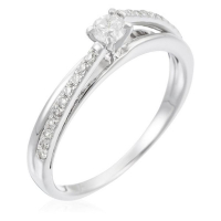 Comptoir du Diamant Women's 'Solitaire Inversion' Ring