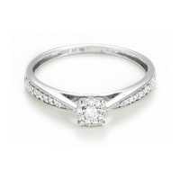 Comptoir du Diamant Women's 'Solitaire Radieux' Ring