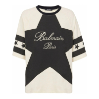 Balmain Women's 'Stars Logo' T-Shirt