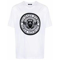 Balmain T-shirt 'Coin Logo-Appliqué' pour Hommes