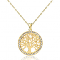 Liv Oliver Women's 'Tree Charm' Necklace