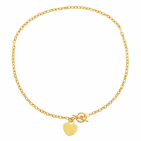 Liv Oliver Women's 'Heart Charm' Necklace