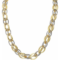 Liv Oliver Women's 'Two Tone Multi Chain' Necklace