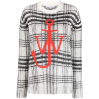 Jw Anderson Women's 'Logo-Embroidered Check' Sweater