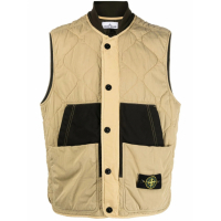 Stone Island Gilet 'Compass-Patch Quilted' pour Hommes