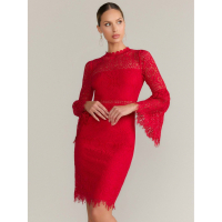 New York & Company Women's 'Just Me Scallop' Mini Dress