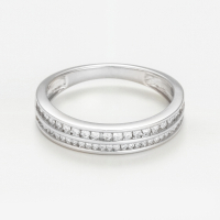 Le Diamantaire Women's 'Rails Asymétriques' Ring