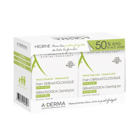 A-Derma Nettoyant Solide 'Soap Free Dermatological' - 100 g, 2 Pièces