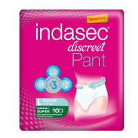 Indasec 'Discreet' Incontinence Pants - Super Large 10 Pieces