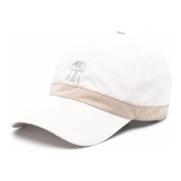 Brunello Cucinelli Casquette 'Logo-Embroidered Shell' pour Hommes