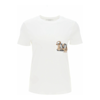 Max Mara 'Elmo Embroidered Pocket' T-Shirt für Damen