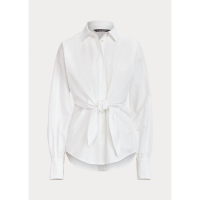 Ralph Lauren 'Tie Front Broadcloth' Hemd für Damen