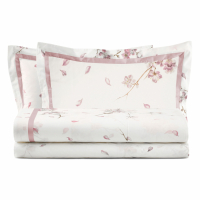 Biancoperla FIORI DI PESCO King-Size Bed Complete Set, Pink