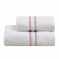 Biancoperla DOUBLE Hand and Guest Terry Towels Set, White/Incense