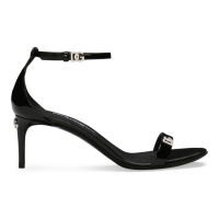 Dolce & Gabbana Women's 'Logo-Plaque' High Heel Sandals