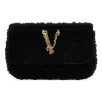 Versace Women's 'Logo Tweed' Crossbody Bag