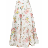 Zimmermann Women's 'Pleated Floral' Midi Skirt