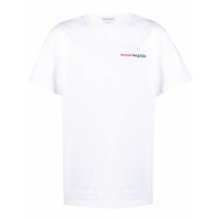 Alexander McQueen Men's 'Embroidered-Logo' T-Shirt