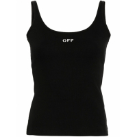 Off-White Women's 'Off Stamp Ribbed-Knit' Tank Top