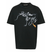 Palm Angels Men's 'Foggy Logo-Print' T-Shirt