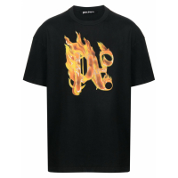 Palm Angels 'Burning Monogram' T-Shirt für Herren