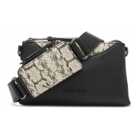 Calvin Klein Women's 'Chrome Adjustable Zip with Zippered Pouch' Crossbody Bag