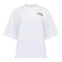 Alexander McQueen T-shirt 'Seal Logo-Appliqué' pour Femmes