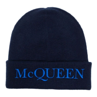 Alexander McQueen Men's 'Logo-Embroidered' Beanie