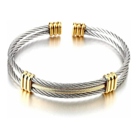 Stephen Oliver Bangle 'Cable Cuff' pour Hommes