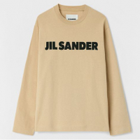 Jil Sander T-Shirt manches longues 'Logo' pour Femmes
