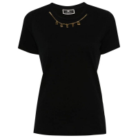 Elisabetta Franchi T-shirt 'Embroidered Logo' pour Femmes