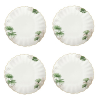 Easy Life Set Of 4 Porcelain Dinner Plate Ø 26cm Exotique