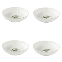 Easy Life Set Of 4 Porcelain Soup Plate Exotique