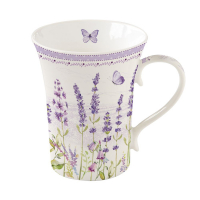 Easy Life Mug 360ml in High Quality in Colour Box Lavender Field