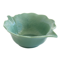 Easy Life Porcelain Bowl 21x16cm Leaf Shape in Leaves Light Color Box