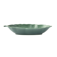Easy Life Porcelain Leaf Bowl 26x11.5cm in Color Box Tropical Leaves