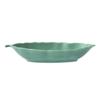 Easy Life Porcelain Leaf Bowl 26x11.5cm in Color Box Leaves Light