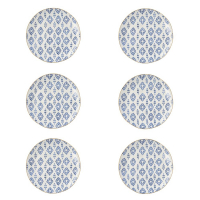 Easy Life Set Of 6 Porcelain Side Plate Elegance - Vers.A