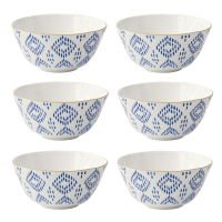 Easy Life Set Of 6 Porcelain Bowl Ø 12cm Elegance