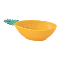 Easy Life Porcelain Pineapple-Shaped Bowl 30x19cm in-Green Color Box