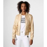 Karl Lagerfeld Blouson bomber 'Collarless' pour Femmes