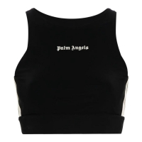 Palm Angels Women's 'Logo-Print Performance' Crop Top