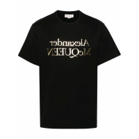 Alexander McQueen 'Reflected Logo' T-Shirt für Herren