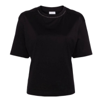 Brunello Cucinelli T-shirt 'Bead-Embellished' pour Femmes