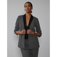 New York & Company Blazer 'Tall Striped Shawl Collar' pour Femmes
