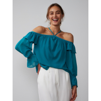New York & Company Women's 'Ruffled' Off the shoulder top
