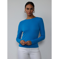 New York & Company Women's 'Ribbed Surplice' Long-Sleeve T-Shirt
