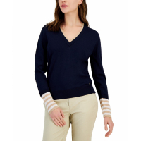 Tommy Hilfiger Pull 'Striped-Cuff' pour Femmes